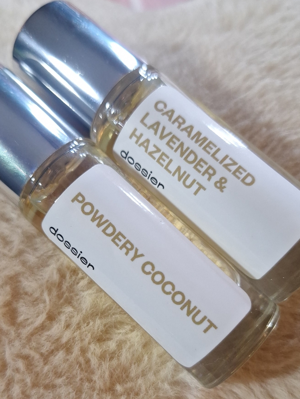 DOSSIER.  Perfume Travel Size. .37fl Oz. 11ml. Set Of 2